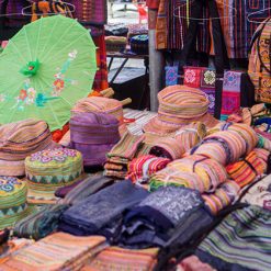 Bac Ha Market Fabrics - Hanoi Local Tours