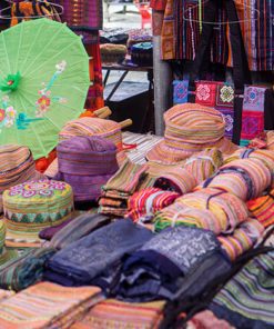 Bac Ha Market Fabrics - Hanoi Local Tours