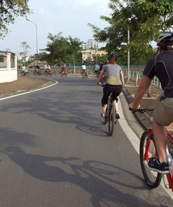 Cycling around West Lake Hanoi tour