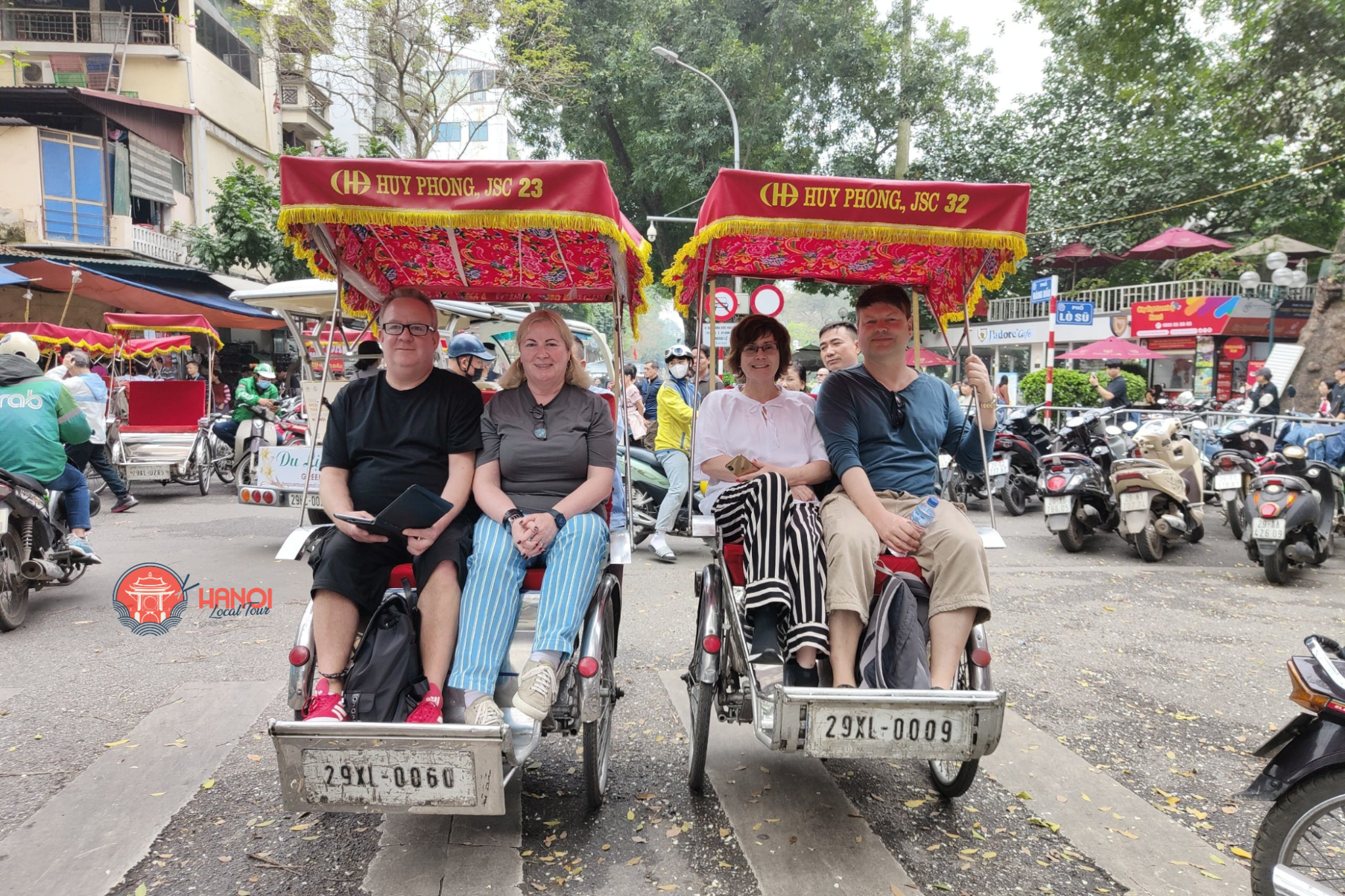 hanoi day tour - cyclo ride