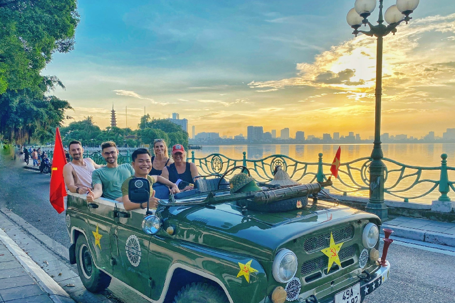 Jeep tour operated by vietnam travel agency