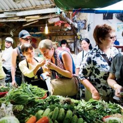 visit a market in tours from hanoi