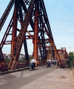 Long Bien bridge by Hanoi local tours