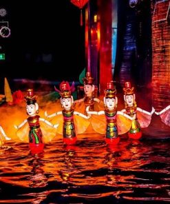 Water puppet show in hanoi tour